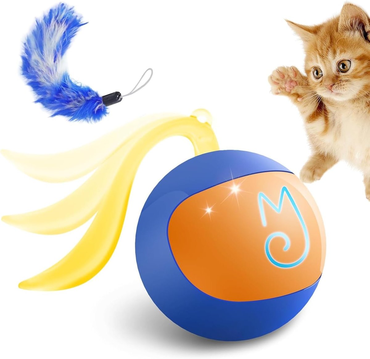 2-in-1 Kicking Chase Ball — Blue