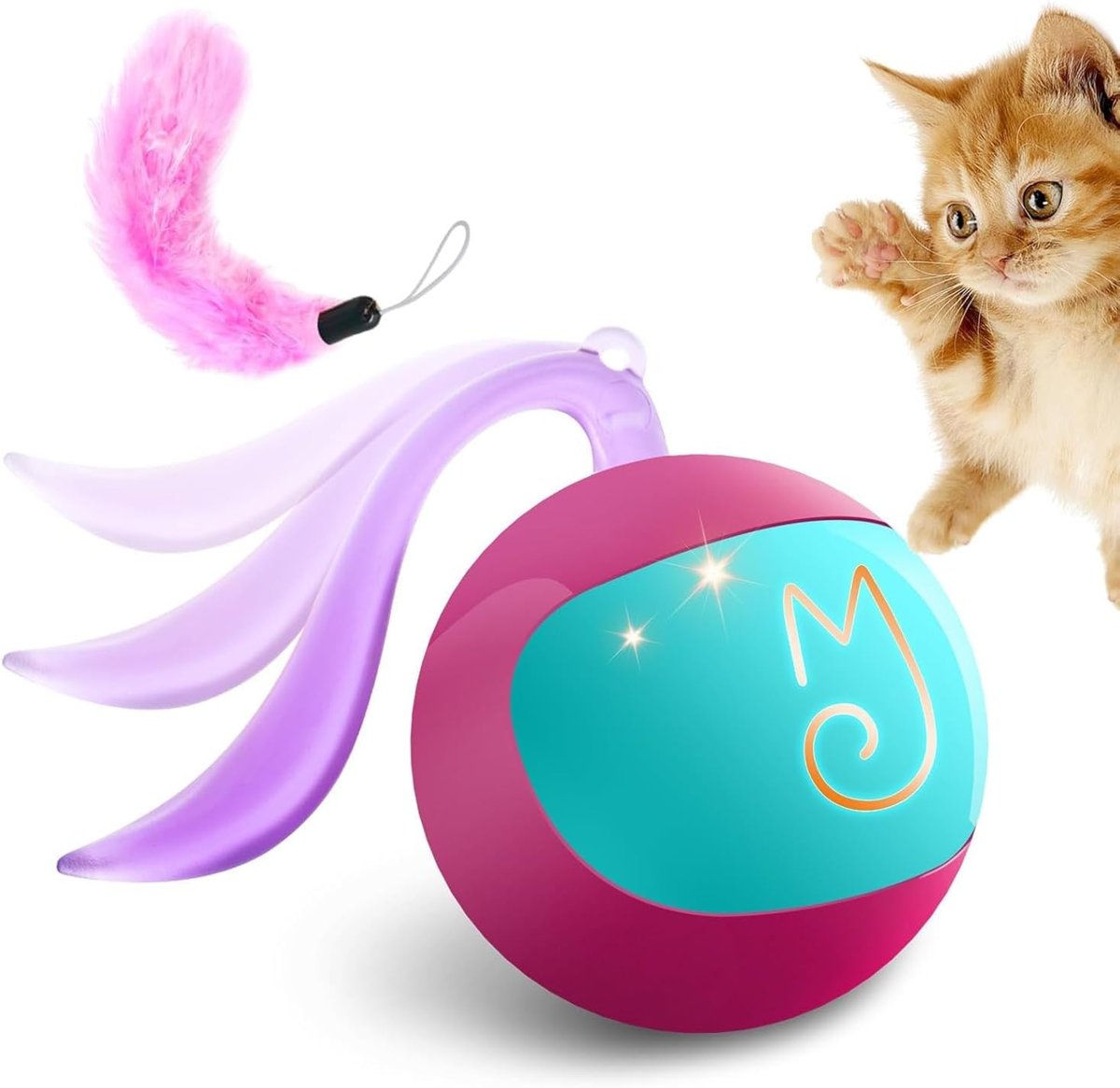 2-in-1 Kicking Chase Ball — Rose