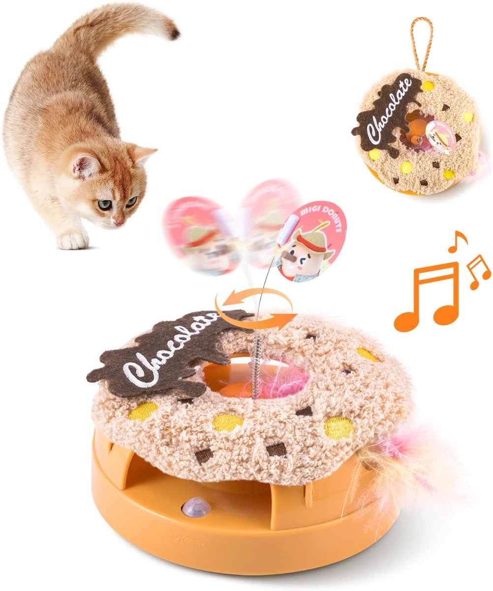 Frenzy Donut Feather Cat Toy