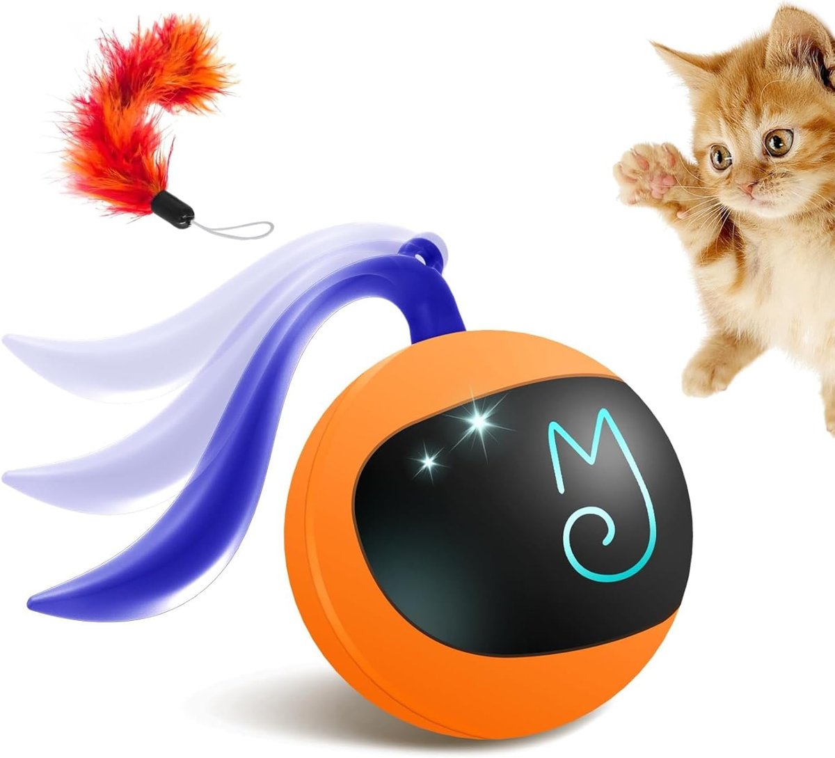 Fun Tracker Rolling Chase Ball — Orange