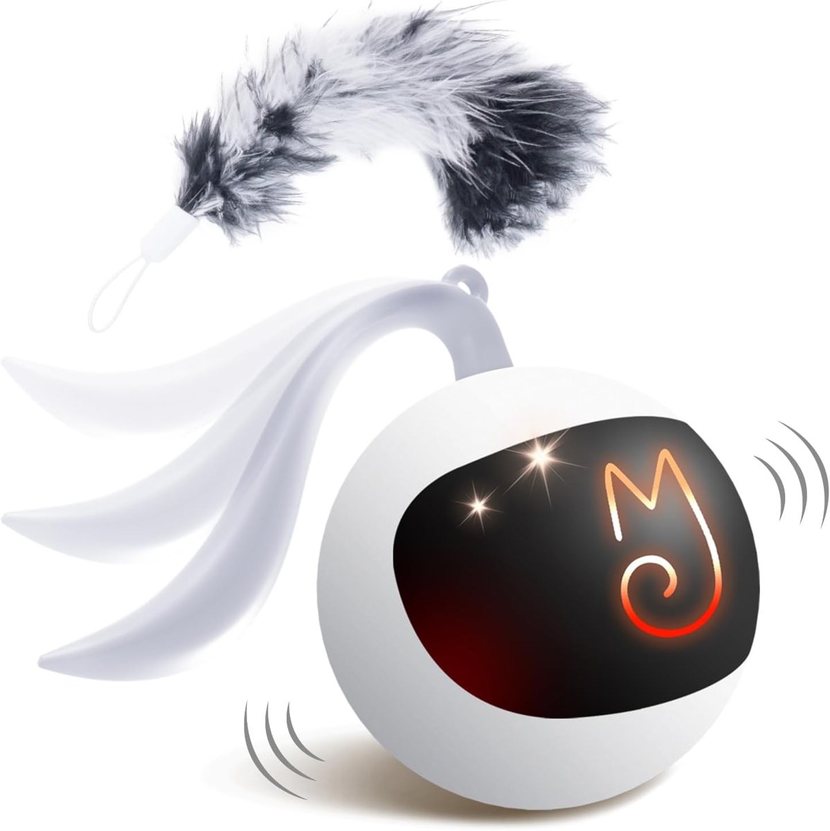 Fun Tracker Rolling Chase Ball — White