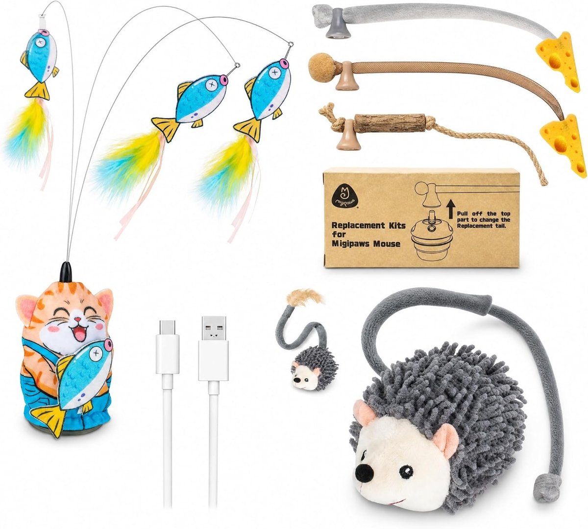 Hedgehog + Cat-Base Teaser + Spare Tails Bundle
