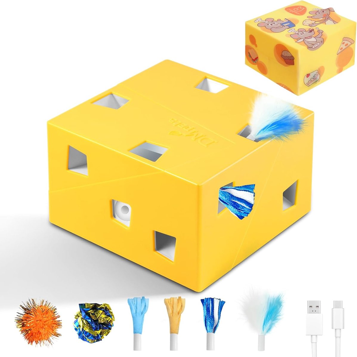 MigiBox Plus 12-Hole Cat Toy with PopSkin