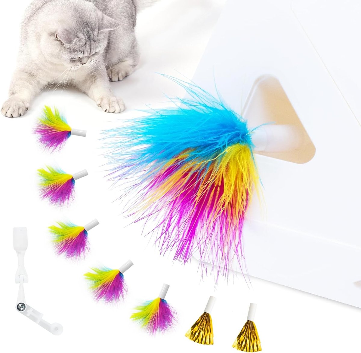 MigiBox Rainbow Feather Refills (6 + 2 Mylar)