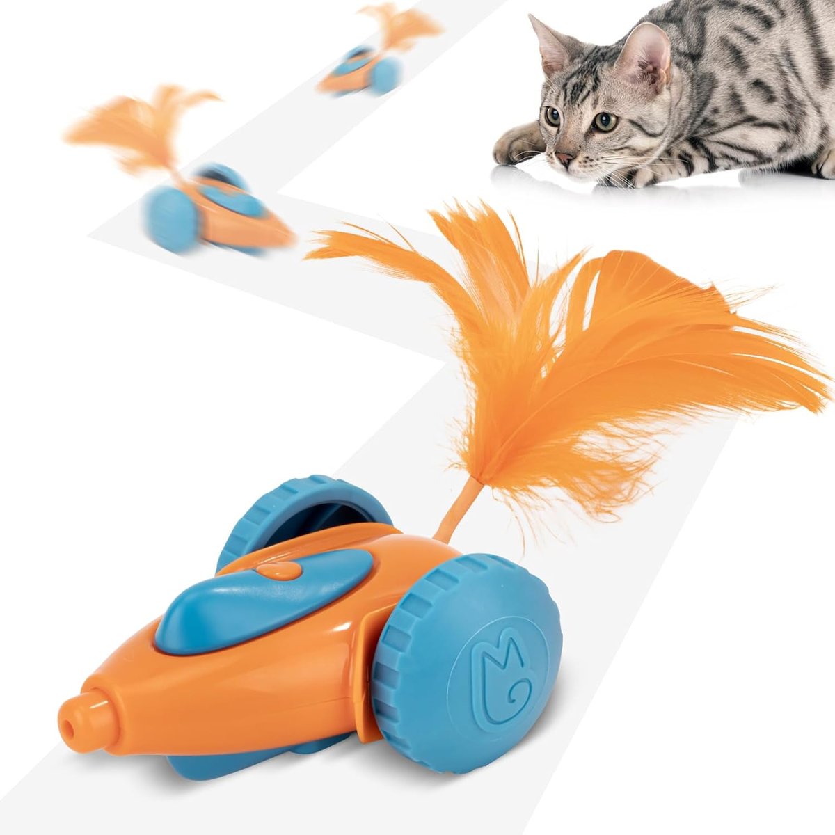 Migicar Automatic Mouse Cat Toy — Orange