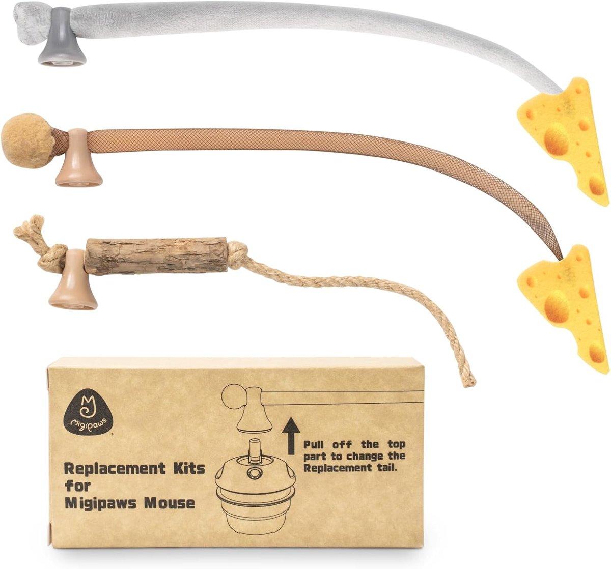 MigiMouse Replacement Tails, 3-Pack