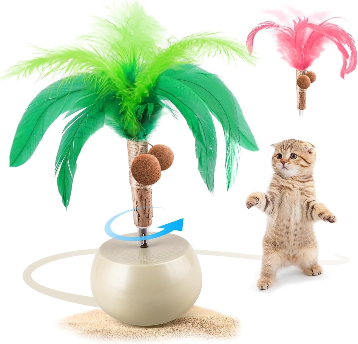 Palm Tree Feather Cat Teaser
