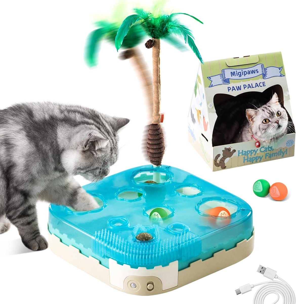 Paw Palace 5-in-1 Interactive Cat Playset